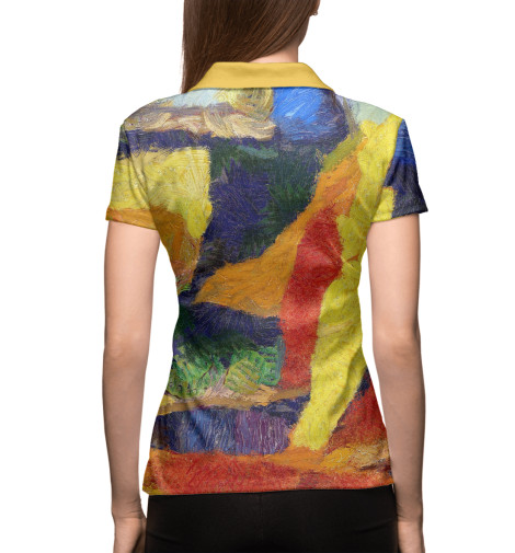 

Поло Print Bar, Белый, Цветные краски