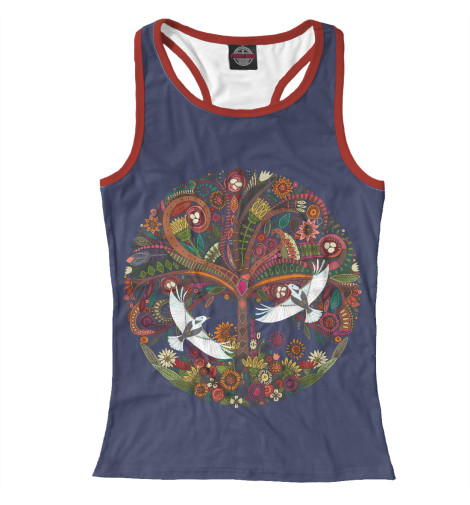 

Майки борцовки Print Bar, Белый, Tree of life