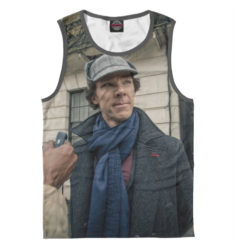 

Майки Print Bar, Белый, Sherlock