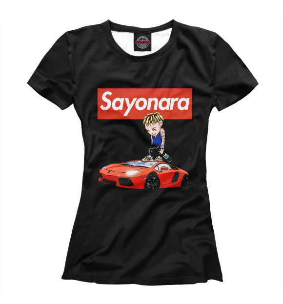 Футболка для девочек с изображением Sayonara Boy цвета Белый