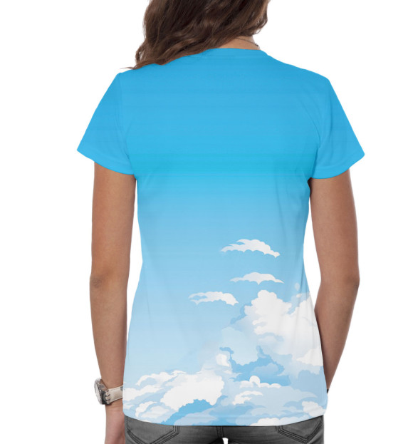 Женская футболка с изображением ПВО цвета Белый