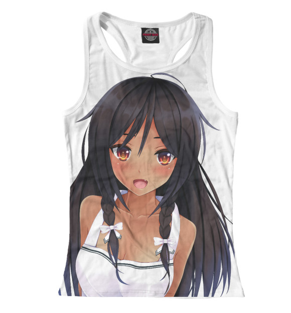 Женская майка-борцовка с изображением Аниме куколка цвета Белый