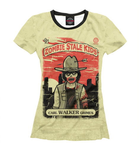 

Футболки Print Bar, Белый, Carl Grimes Walker