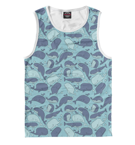 

Майки Print Bar, Белый, Киты