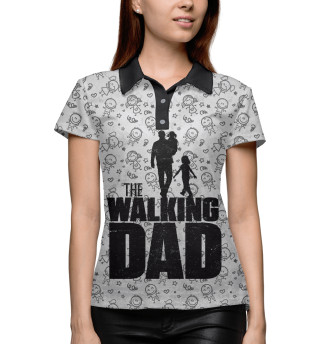 Женское поло Walking Dad