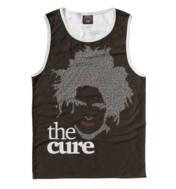 Мужская майка с изображением The Cure цвета Белый