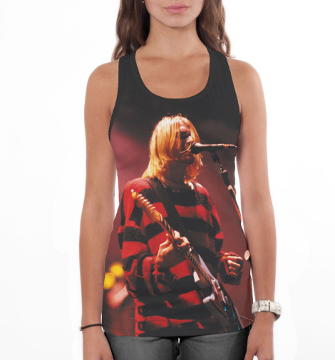 

Майки борцовки Print Bar, Белый, Kurt Cobain