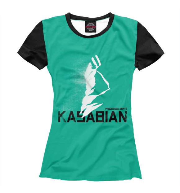 Женская футболка с изображением Kasabian цвета Белый