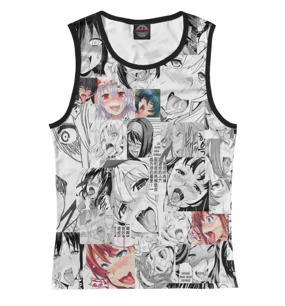 Женская майка с изображением Тяночки цвета Белый