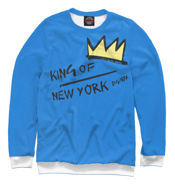 Свитшот для мальчиков с изображением King of New York цвета Белый