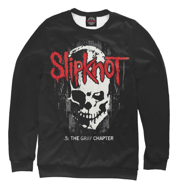 Свитшот для мальчиков с изображением Slipknot цвета Белый