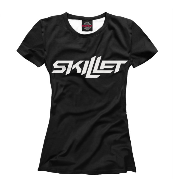 Женская футболка с изображением Skillet цвета Белый
