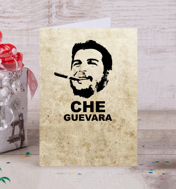Открытка с изображением Ernesto Che Guevara цвета Белый