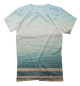 Мужская футболка Девушка на фоне моря
