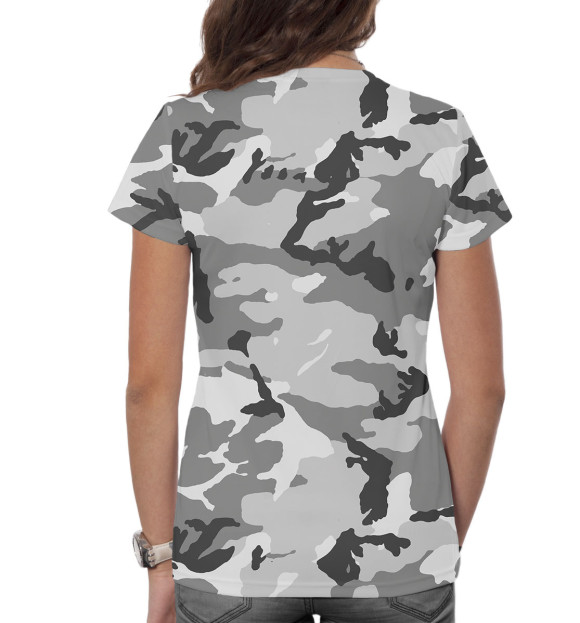 Женская футболка с изображением ОМОН цвета Белый