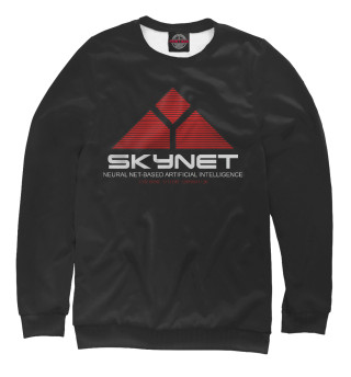 Женский свитшот skynet logo dark