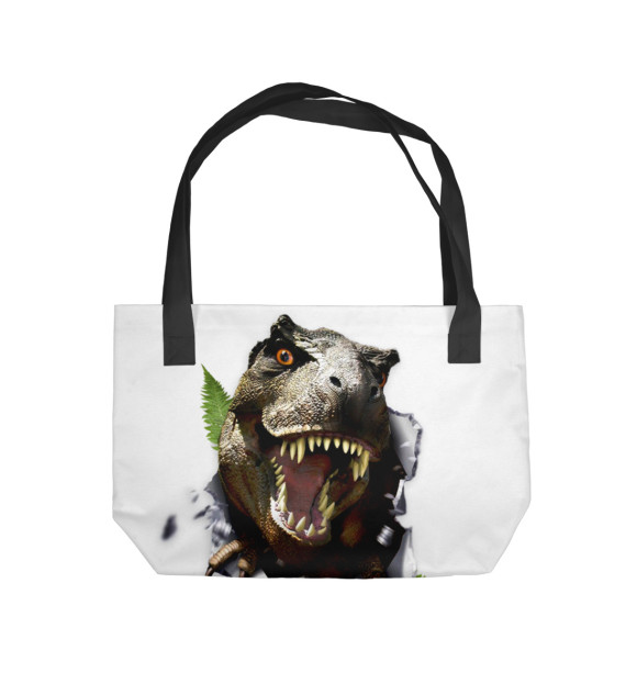 Пляжная сумка с изображением Динозавры цвета 