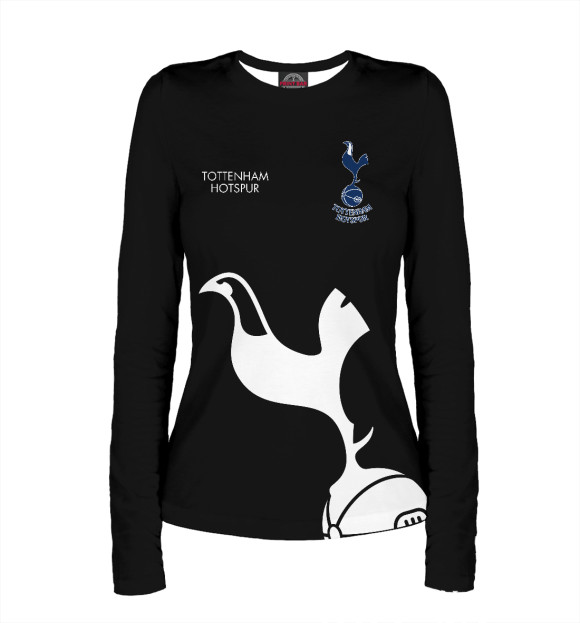 Женский лонгслив с изображением Tottenham Hotspur цвета Белый