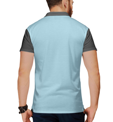 

Поло Print Bar, Белый, Snowboarder art