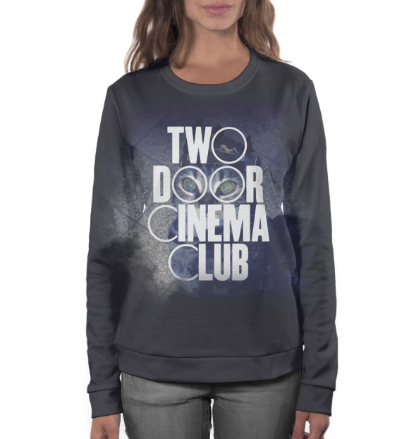 Женский свитшот с изображением Two Door Cinema Club цвета Белый