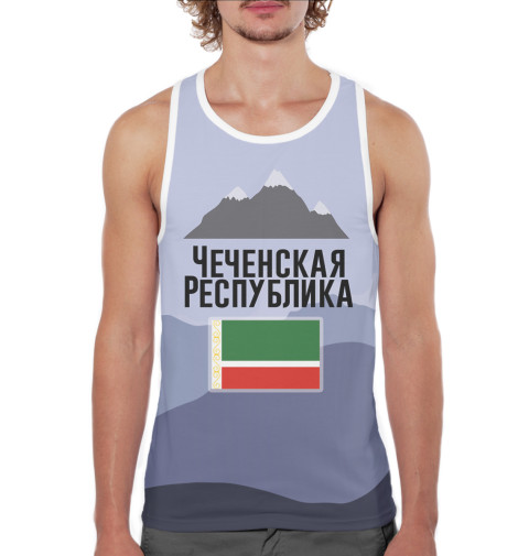 

Майки борцовки Print Bar, Белый, Чечня