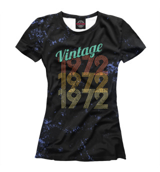 Женская футболка Vintage 1972