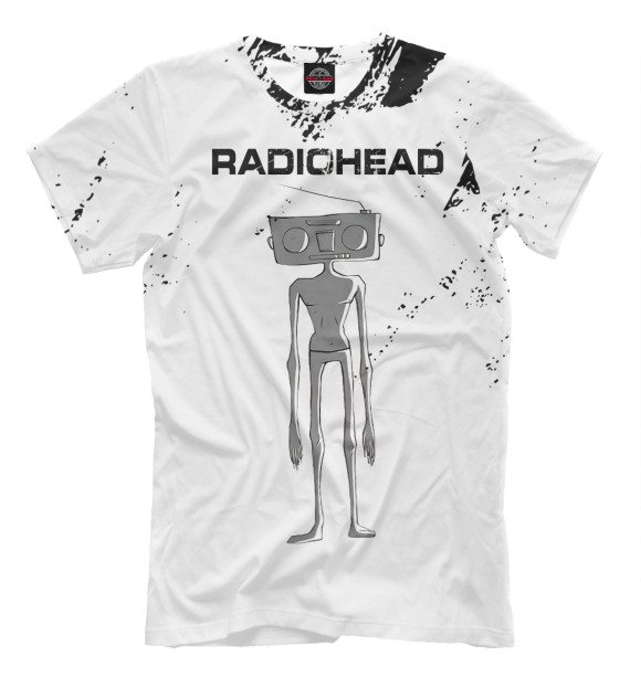 Футболка для мальчиков с изображением Radiohead цвета Белый
