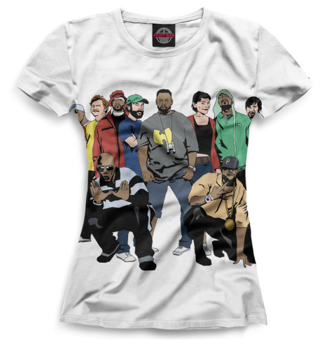 

Футболки Print Bar, Белый, Wu-Tang Clan