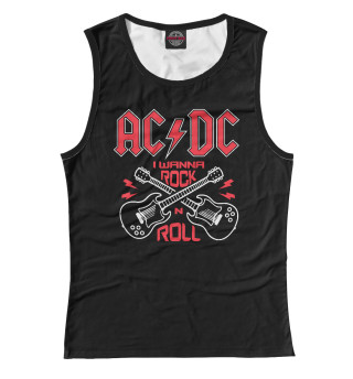 Женская майка AC DC