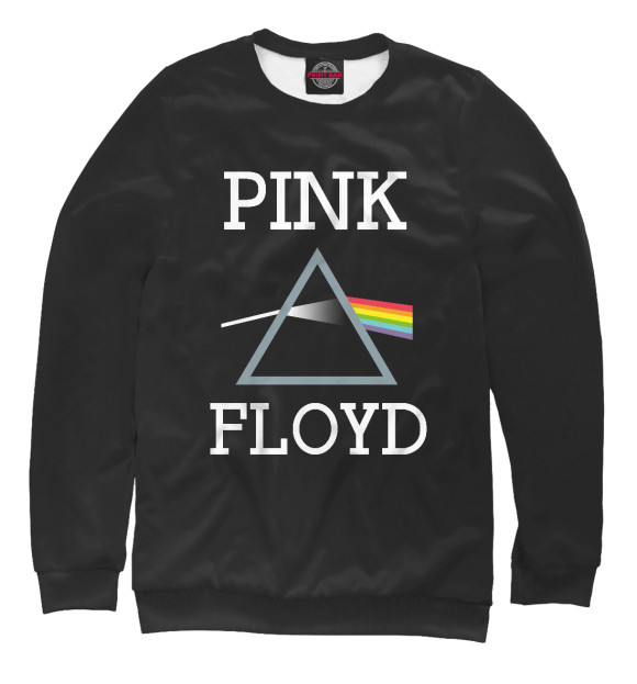 Женский свитшот с изображением Pink Floyd цвета Белый