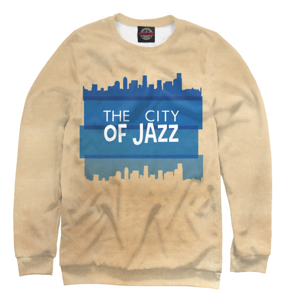 Свитшот для девочек с изображением Jazz New-York цвета Белый