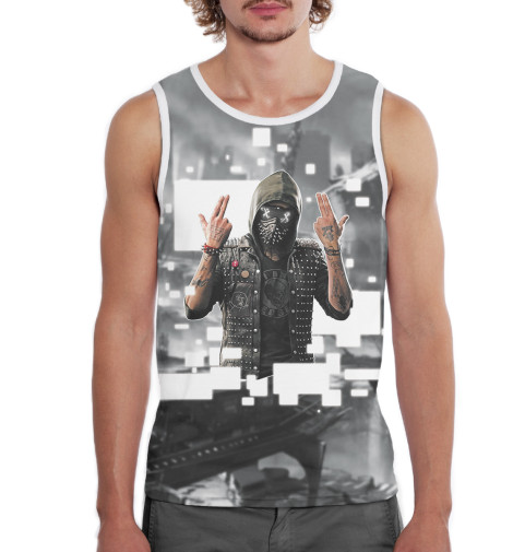 

Майки Print Bar, Белый, Watch Dogs