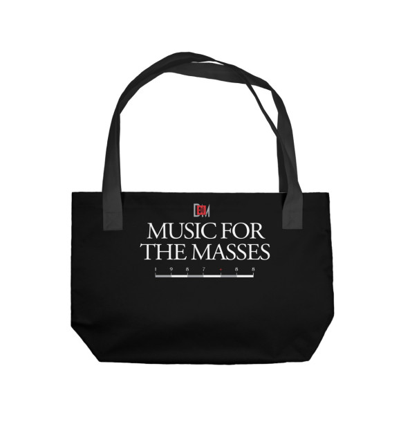 Пляжная сумка с изображением Music For The Masses цвета 