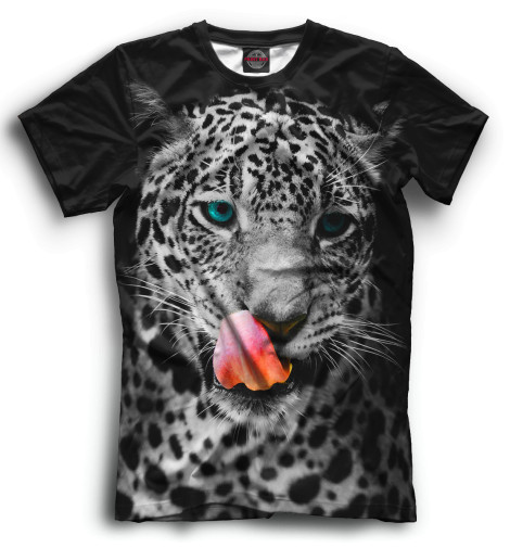 

Футболки Print Bar, Черный, Леопард