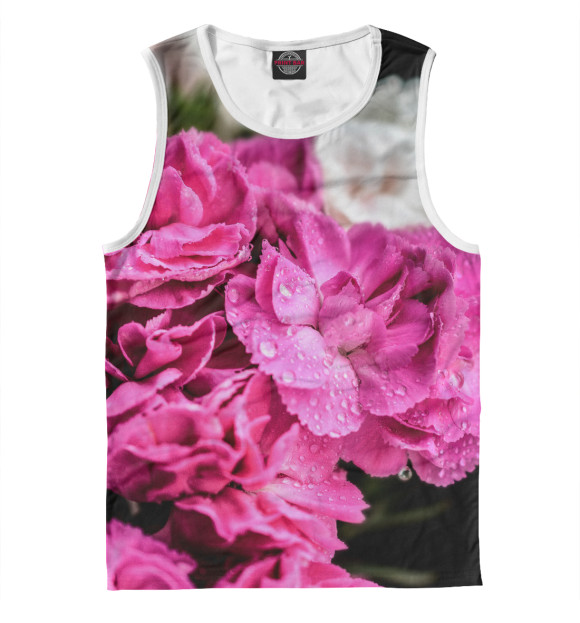 Майка для мальчика с изображением Гвоздики цвета Белый