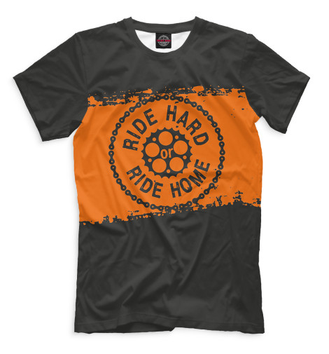 

Футболки Print Bar, Черный, Ride Hard or Ride Home