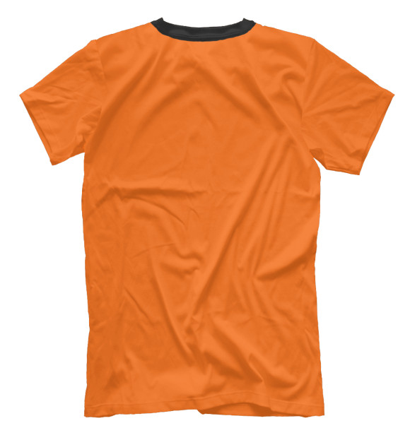 Мужская футболка с изображением Оранжевая фантазия цвета Белый