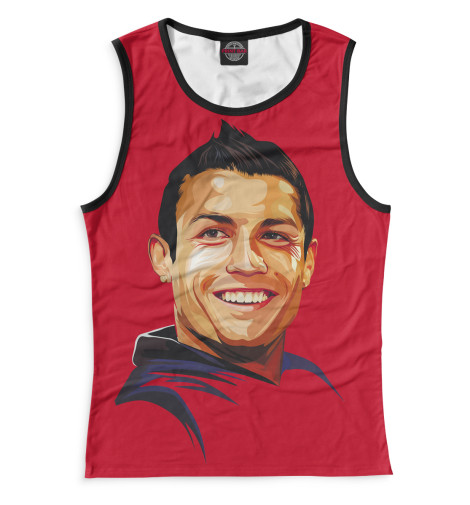 

Майки Print Bar, Белый, Криштиану Роналду