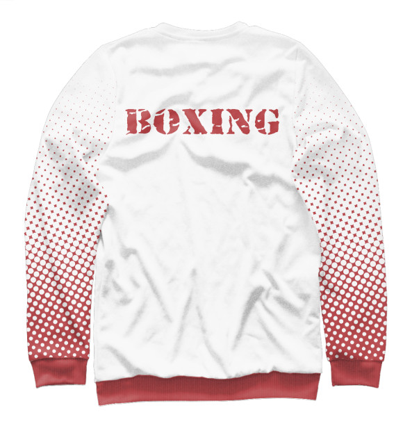 Свитшот для девочек с изображением Boxing club цвета Белый