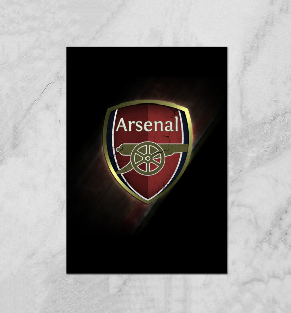 Плакат с изображением FC Arsenal цвета Белый