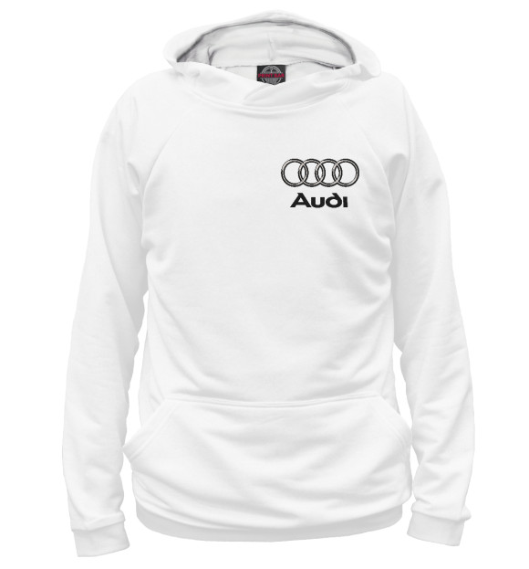 Худи для мальчика с изображением Audi цвета Белый