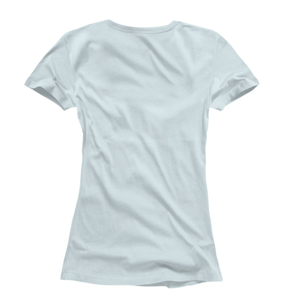 Женская футболка с изображением Путешествуй с нивой! цвета Белый
