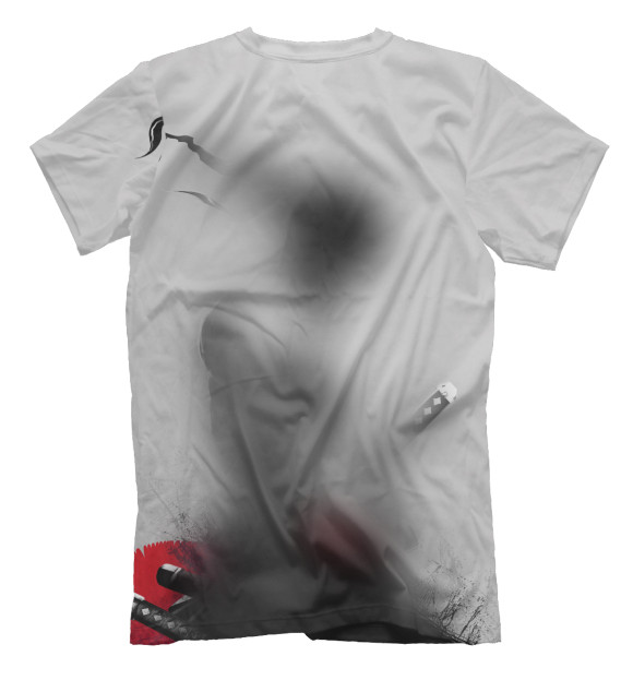 Мужская футболка с изображением One piece цвета Белый
