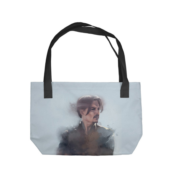 Пляжная сумка с изображением Johnny Depp цвета 