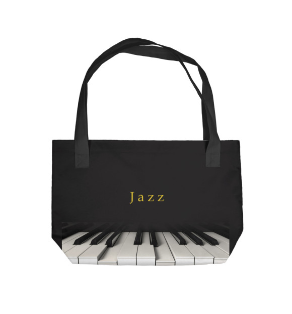 Пляжная сумка с изображением Jazz цвета 