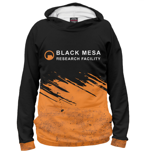 Худи для девочки с изображением Half-Life - Black Mesa цвета Белый