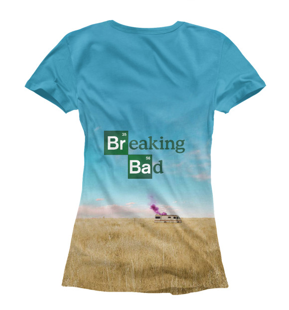 Футболка для девочек с изображением Breaking bad цвета Белый