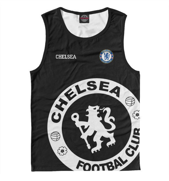 Майка для мальчика с изображением Chelsea цвета Белый