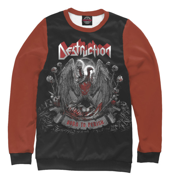 Свитшот для мальчиков с изображением Destruction цвета Белый