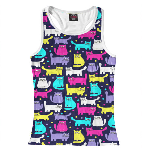 

Майки борцовки Print Bar, Белый, Котятки